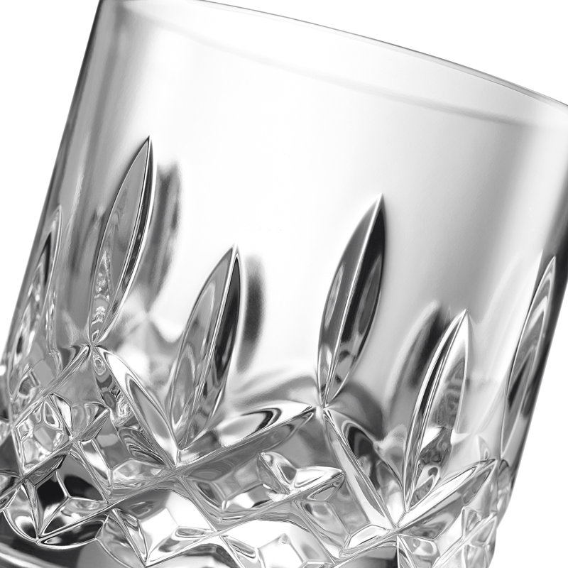 Crystal Clear 7 oz Straight Sided Whiskey Tumblers, Set of 2