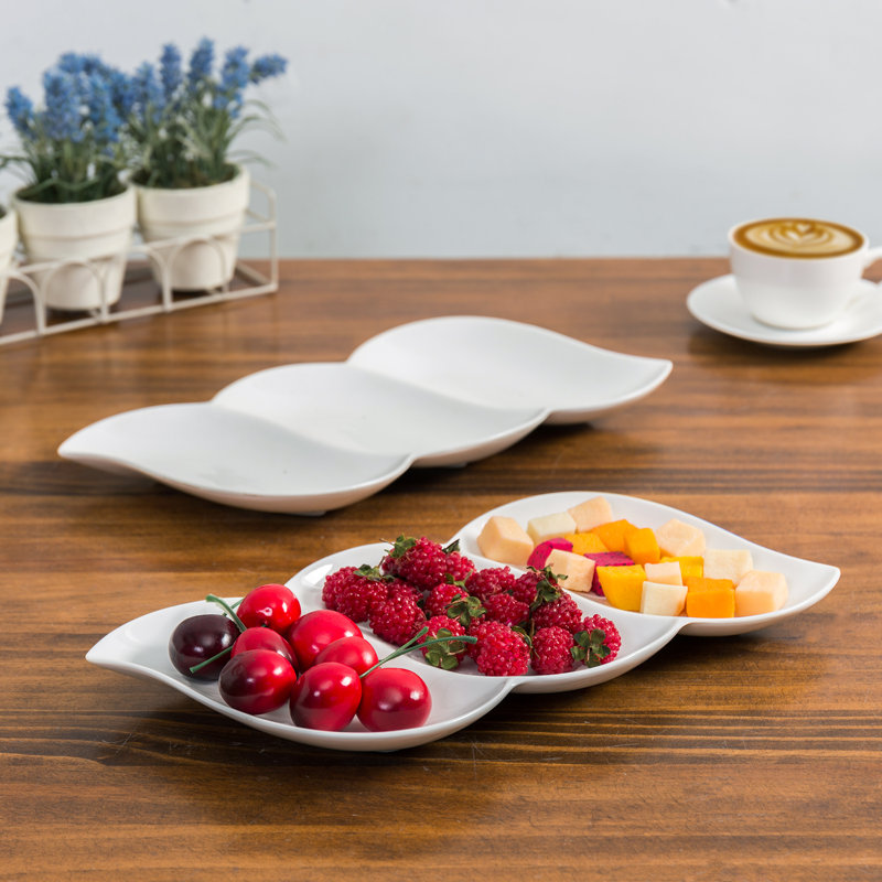 2 Piece Divided Serving Dish Set