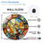 Stained Glass Wall Clock Modern Design Art - 12'' Modern Glass Wall Clock