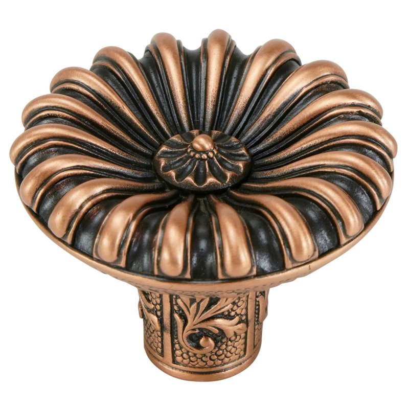 NANTUCKET KNOB IN ARTISAN PEWTER FINISH, Copper, 1 3/8"