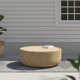 Baylor Round Coffee Table With Flat Top