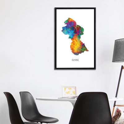 " Guyana Map " by Michael Tompsett