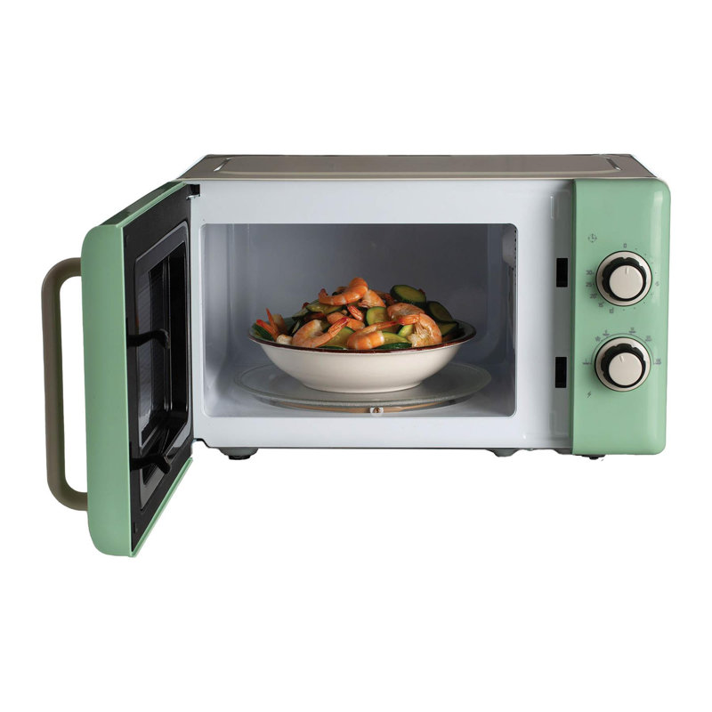 20L 800W Vintage Microwave, Green