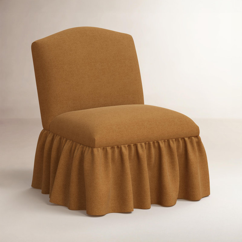 Fauteuil à volants Ashburn, Brown Polyester Blend