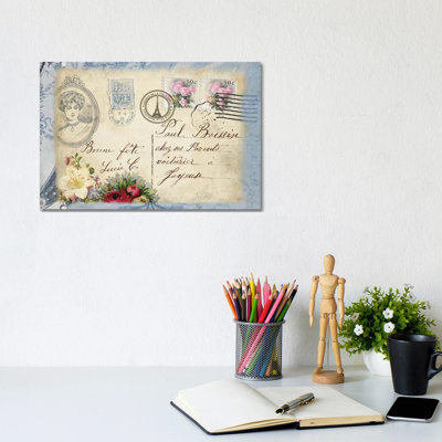 Parisian Postcard #2 by Rnob - Wrapped Canvas Print
