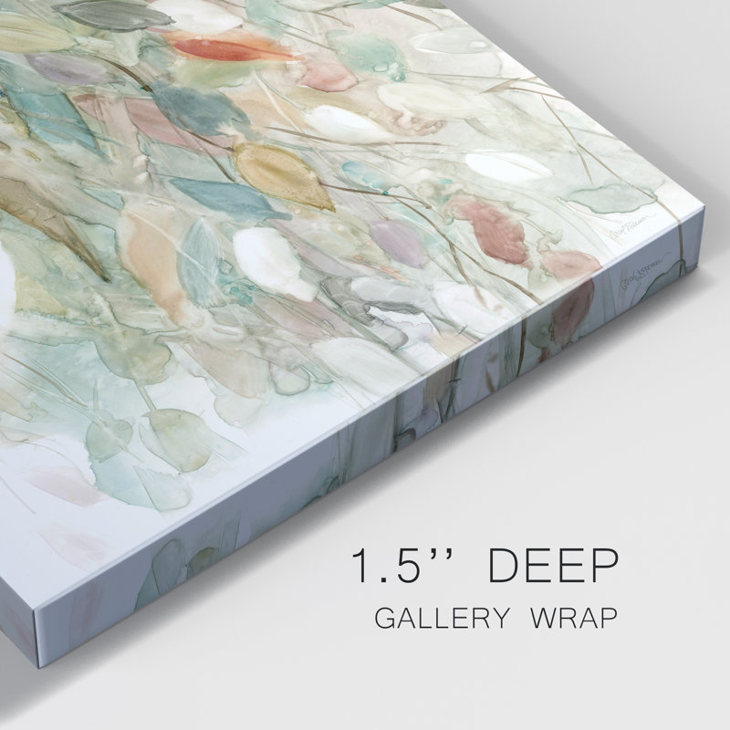 Rainy Cascade - reproduction sur toile tendue, H 10 po x l 10 po x P 1,5 po