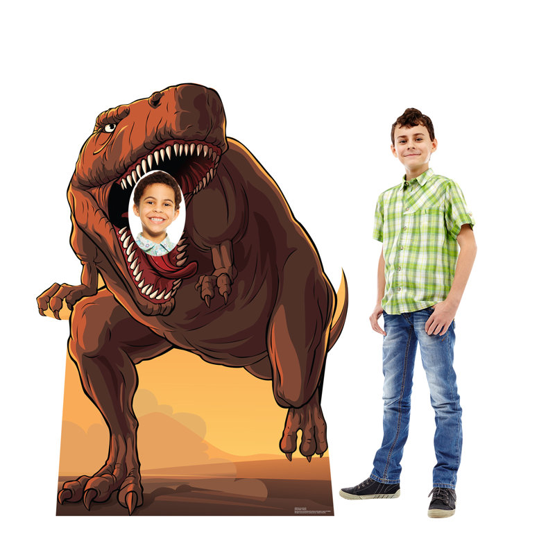 62'' Brown Dinosaur T-Rex Cardboard Standup
