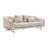 Coles 85'' Velvet Sofa - Cream-1035960924