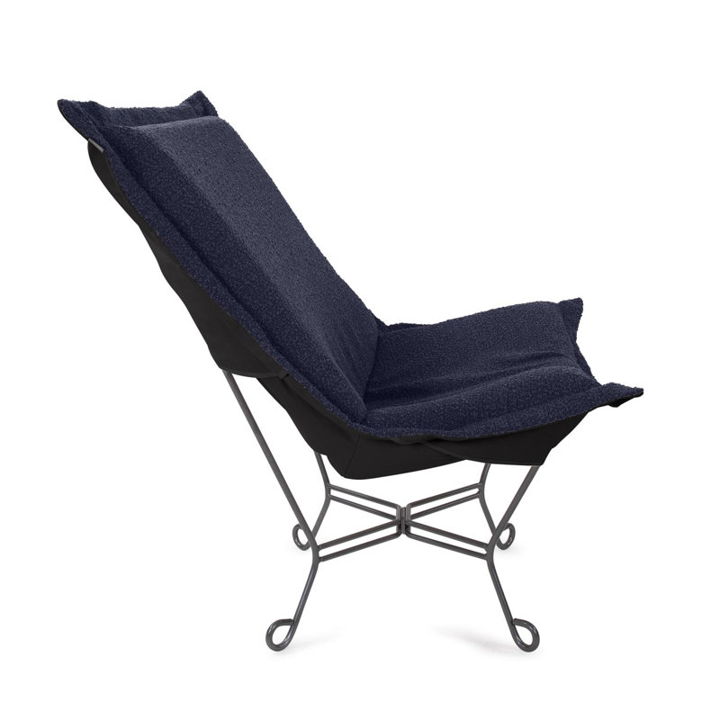 Fauteuil Scroll Puff Titanium - Barbet Royal, Royal