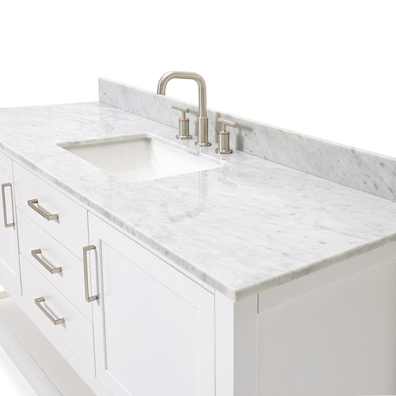 Bayhill 61'' W Single Vanity, White