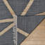 Tapis noir tissé à plat à la main Nevels Yoruba-330425603