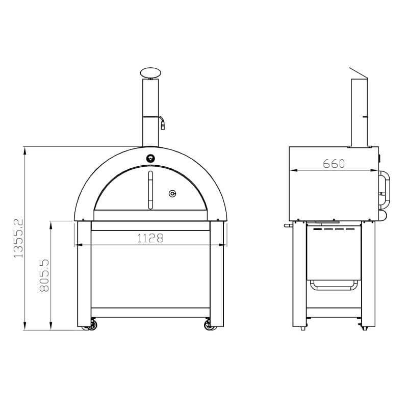 Complete Large Wood Fired Pizza Oven Package
