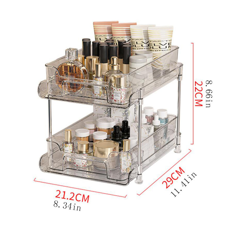 Anglers Plastic Makeup Organiser