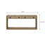 Console English Knotty Oak
