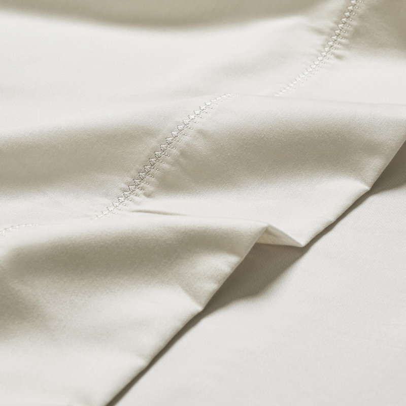 Ensemble de draps Impressions, Ensemble de draps très grand californien avec 2 t, Ivoire