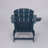Folding Adirondack Chair with Dual Cup Holder - Weather-Resistant Composite Wood Texture for Outdoor Relaxation-129006290