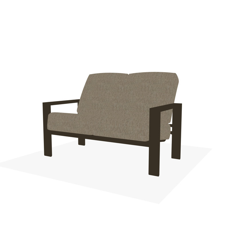 Causeuse Larssen, Dune Grasscloth, Bois de plage