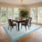 Bordered Machine Washable Rug with Rubber Backing Non Slip Soft Non Shedding Low Pile Thin Foldable Indoor Carpet-821996718-821689602