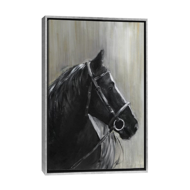 «Midnight Thunder» par Sally Swatland - reproduction d'art, Silver Framed, Pas de tapis, H 40 po x l 26 po x P 1,5 po