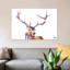 Red Stag by Becksy - Wrapped Canvas Print-1020754008-1044441156