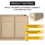Meuble-lavabo simple 48 po avec lavabo en résine