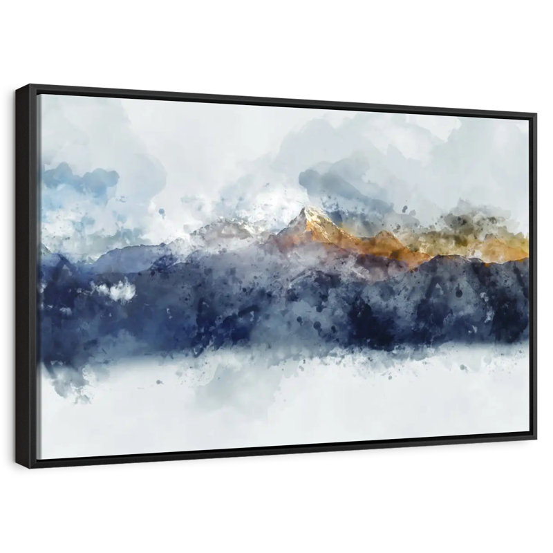 Bolan Mountain Range, 25" X 17", Floating Frame Black