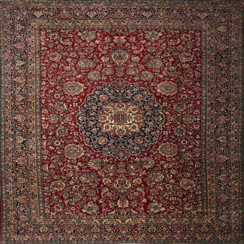 Cearlait Oriental Indoor Rug, Square 8'