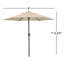 Parasol de marché Toscana-120711014