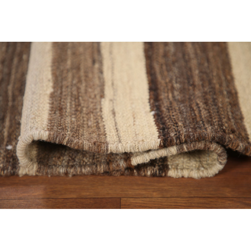 Tapis géométrique rayé Kilim 3 x 10