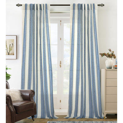 Rideaux semi-transparents avec passe-tringle Chris