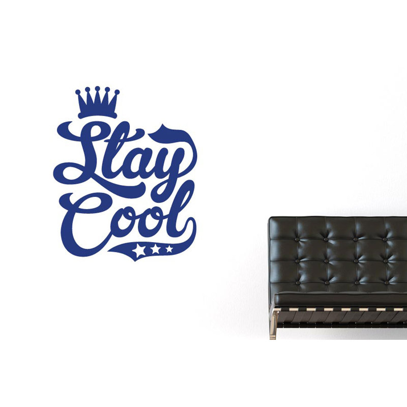 Non-Wall Damaging Wall Decal, Dark Blue, Medium
