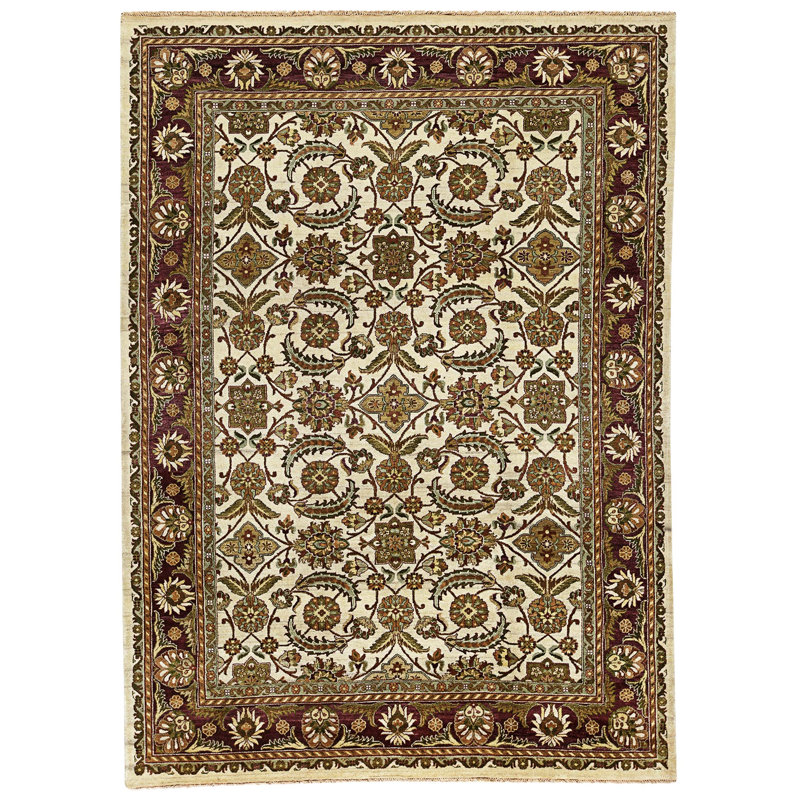 Tapis doré de haute qualité noué à la main