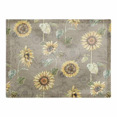Audraya Cotton Floral Rectangle Placemat