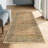Kitty Machine Washable Taupe/Black Area Rug with Non-Slip Backing-107388738