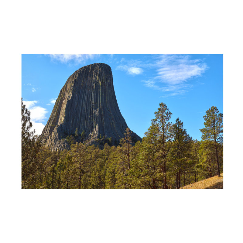 Art mural sur toile tendue - «Devils Tower North» de Mitch Catanzaro pour décoration de salon, de chambre à coucher ou de bureau - 22 x 32