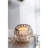 5.9" SHINY LIGHT AMBER OVAL CUTOUT TEXT GLASS, 4 Pack