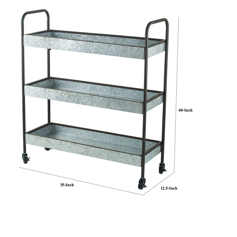 40'' H x 35'' W Utility Cart with Wheels