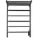 Ancona Miazzo 5-Bar Electric Wall Mount Plug-In and Hardwire Towel Warmer with Shelf
