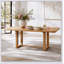 Table de salle à manger extensible en bois massif avec rallonge amovible et coins arrondis pour des espaces polyvalents de convivialité à la maison