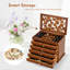Wood Jewellery Box + Drawers