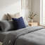 Housse de coussin simple à rayures-131256095