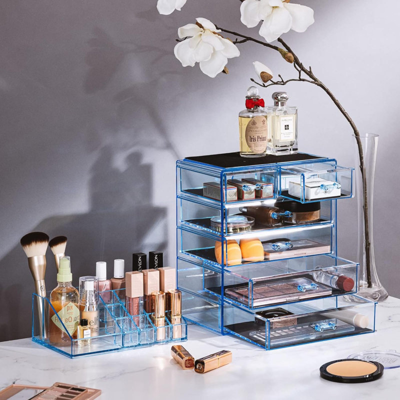 Organisateur de maquillage Delorse, Bleu