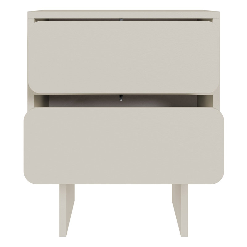 49.6cm W Manufactured Wood Bedside Table