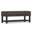 Banc de rangement avec repose-pieds capitonné et tablette ouverte Cosmopolitan-875776438