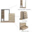 Garde-robe 4 tiroirs et 3 tablettes-105402184