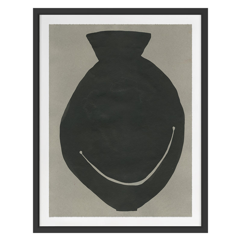 «Big Smile II» par Kate Roebuck - impression d'un cadre photo sur papier, Cadre noir, H 36 po x l 28 po