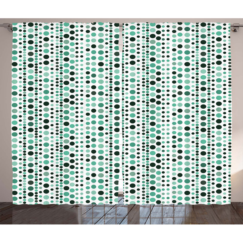 Abhirup Semi Sheer Curtain Pair, 54" W x 84" L