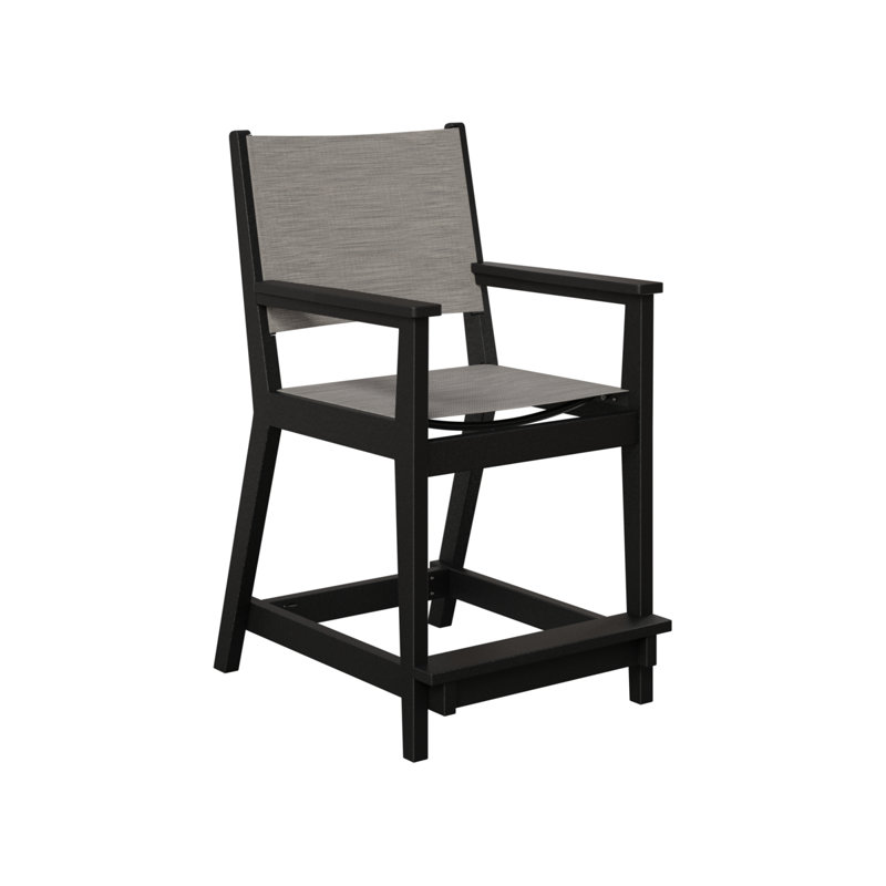 Chaise de comptoir berlinois berlinois berlinois, Noir, 23.5"