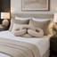 Élément décoratif contemporain en maille de polyester pour décoration de chambre à coucher-133604726