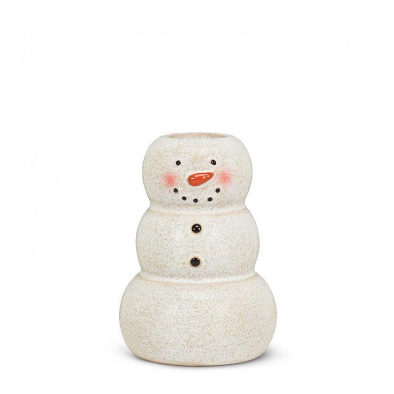 Porte-bougie Happy Snowman